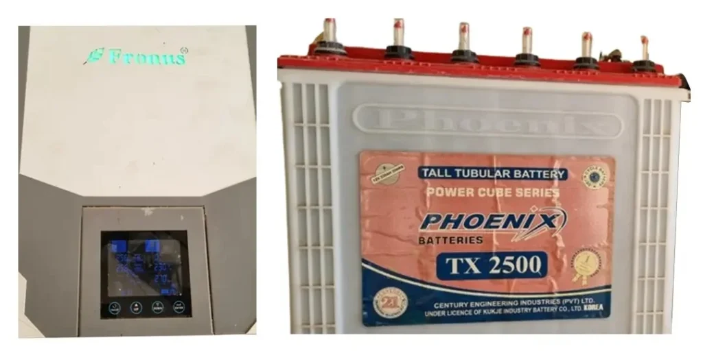 Fronus inverter and phoenix battery